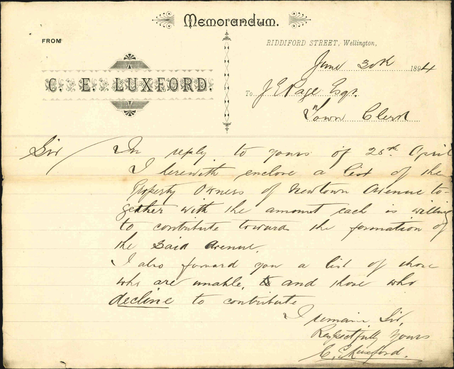 Newtown Avenue - C E Luxford