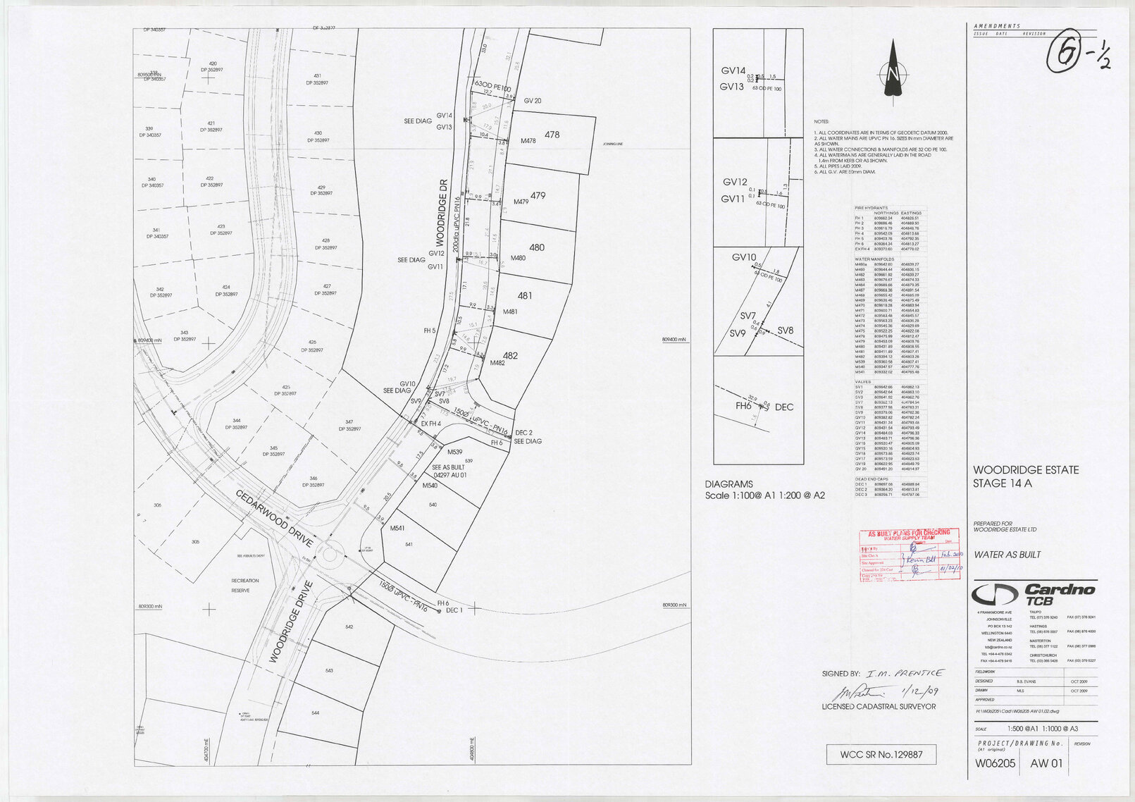 Water as-built - Woodridge Estate Stage 14A