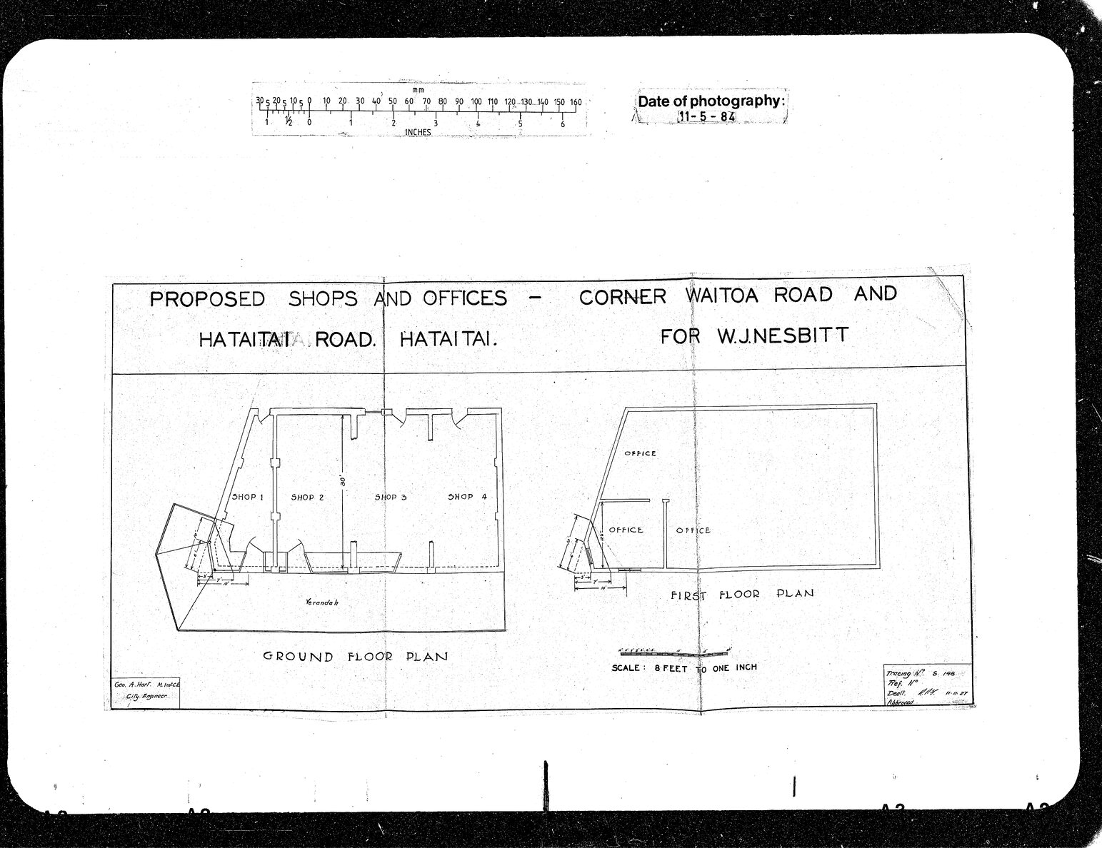 Waitoa Road &amp; Hataitai Road, Splaying Corner, W J Nesbitt