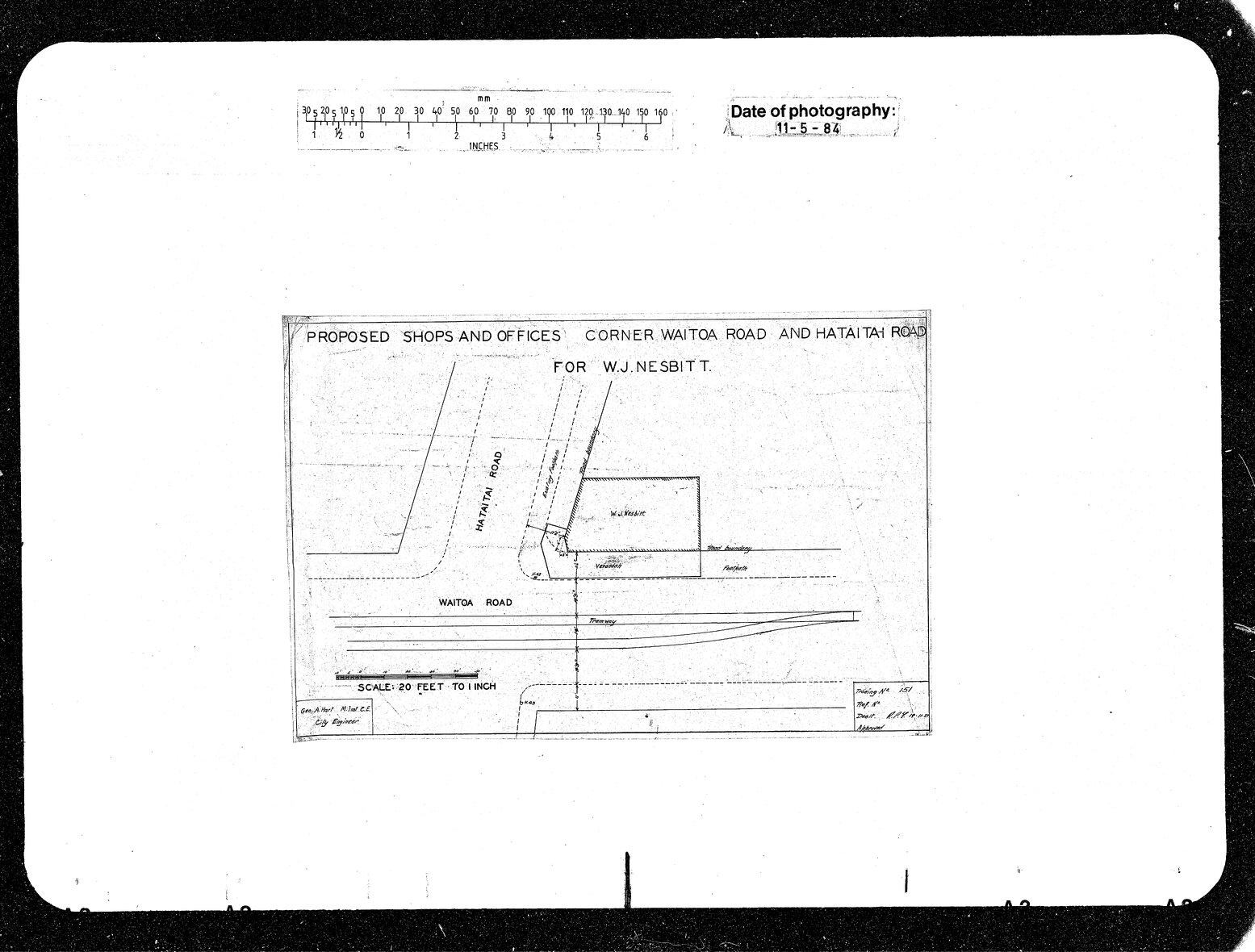 Waitoa Road &amp; Hataitai Road, Splay Corner, W J Nesbitt