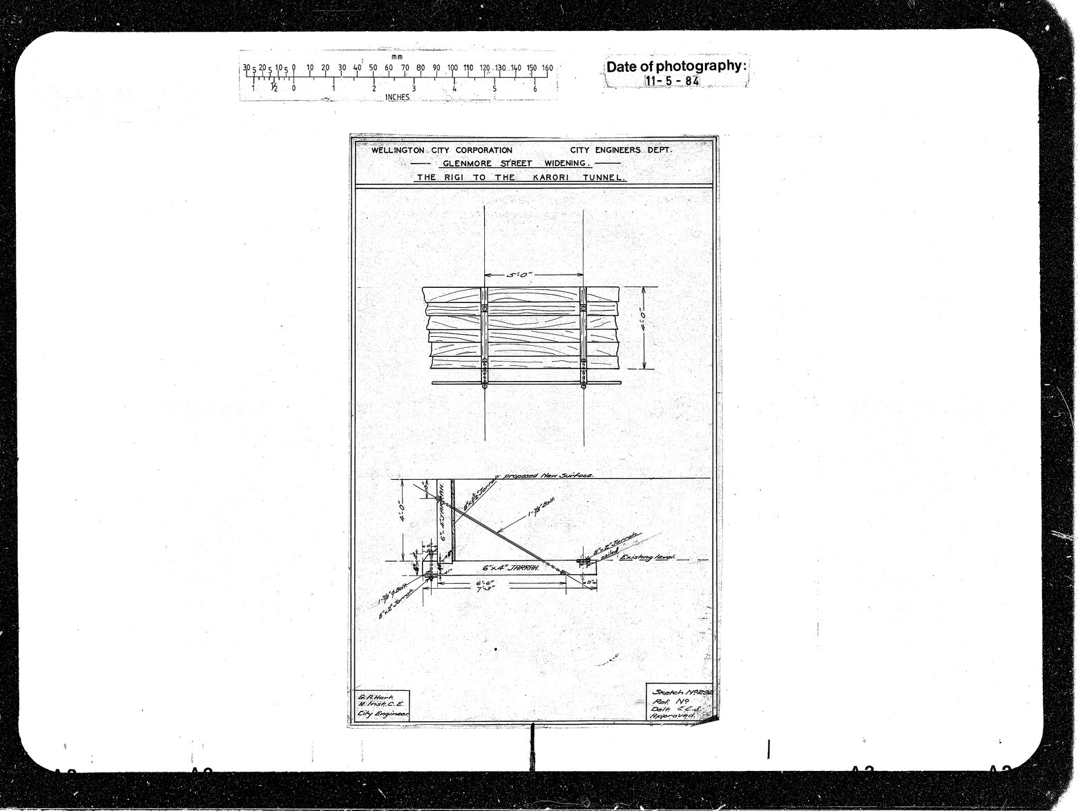 Glenmore Street Widening, The Rigi to Karori Tunnel