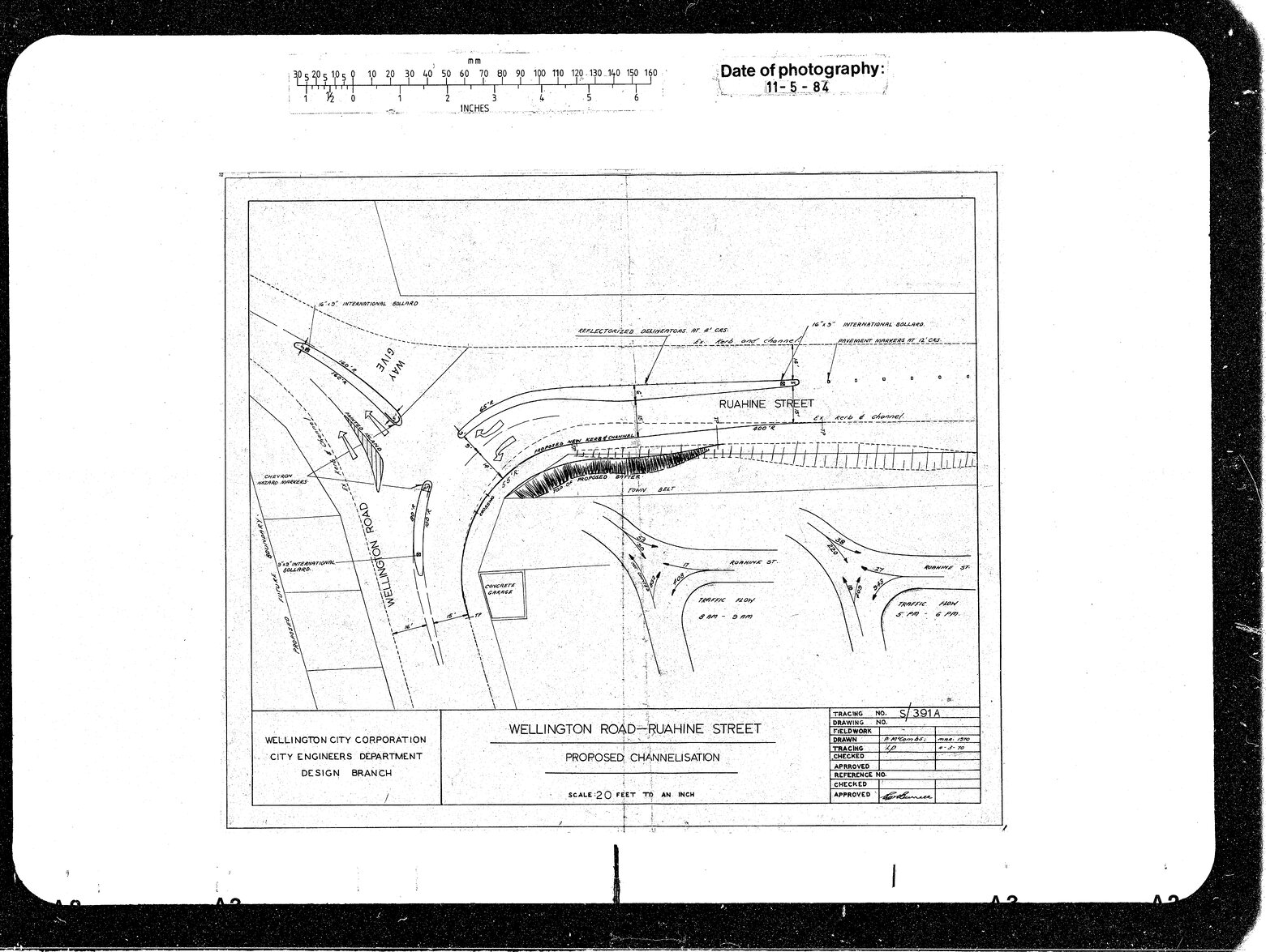 Wellington Road, Ruahine Street, Proposed Channelisation