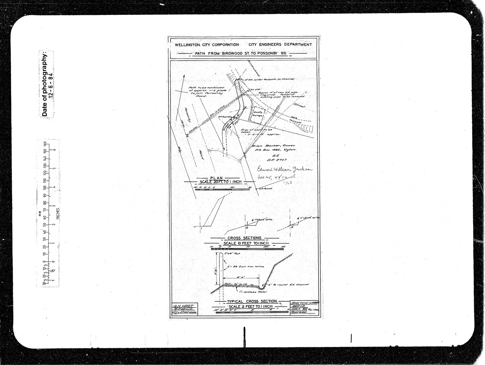 Path from Birdwood Street to Ponsonby Road