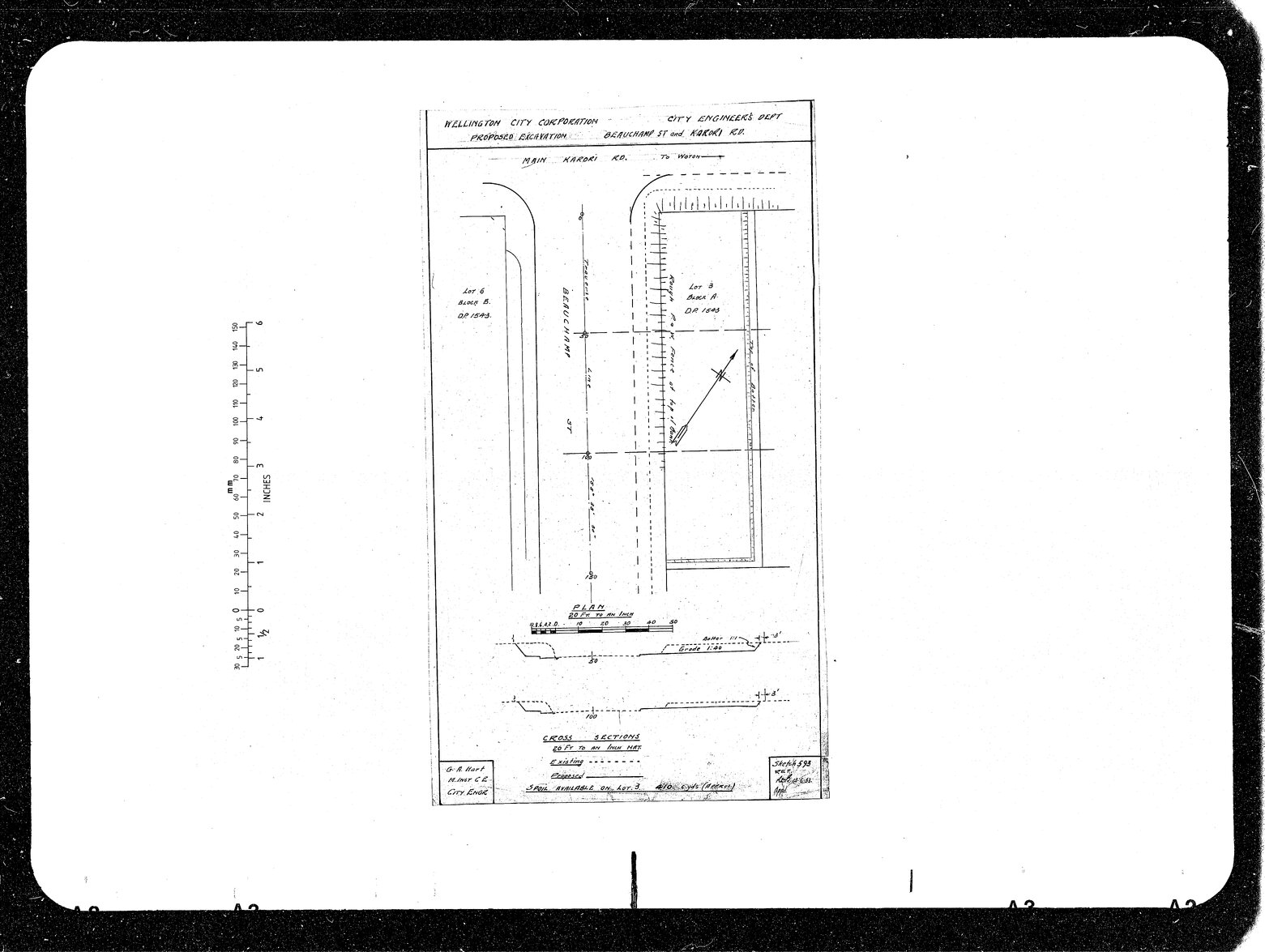 Beauchamp Street &amp; Karori Road, Proposed Excavation