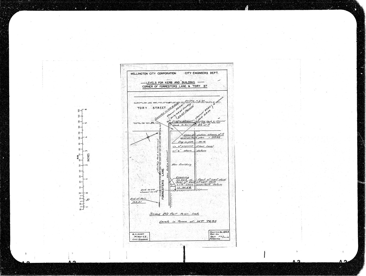 Forresters Lane Tory Street Levels