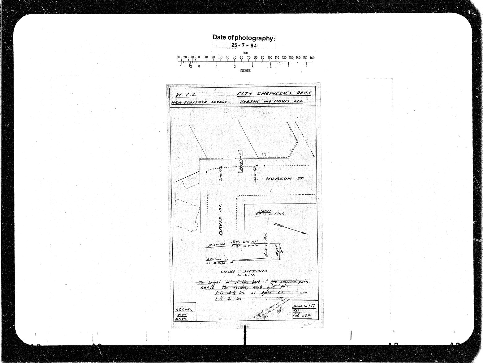 Hobson Street, Davis Street, New Path Levels
