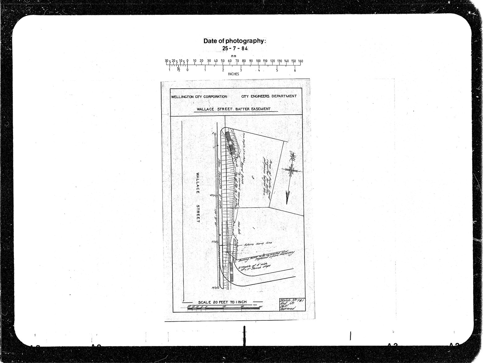 Wallace &amp; Wright Streets, Batter Easement