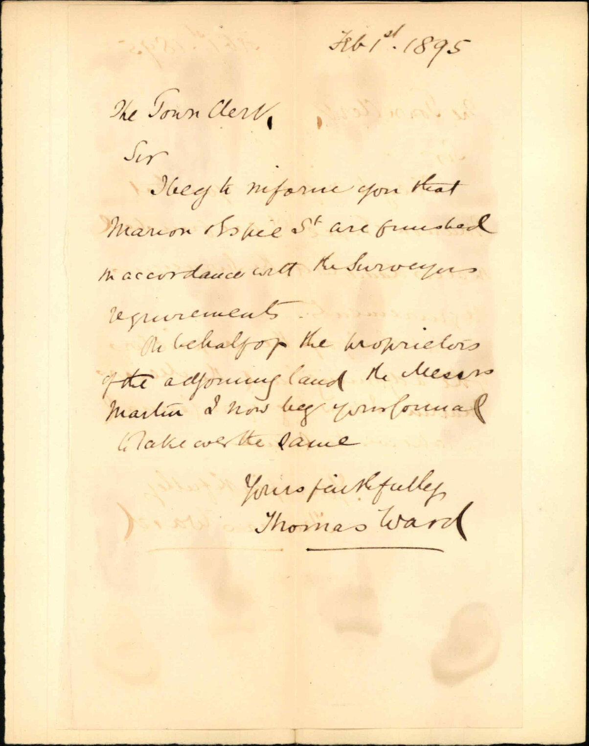 Marion and Espie Streets - Thomas Ward