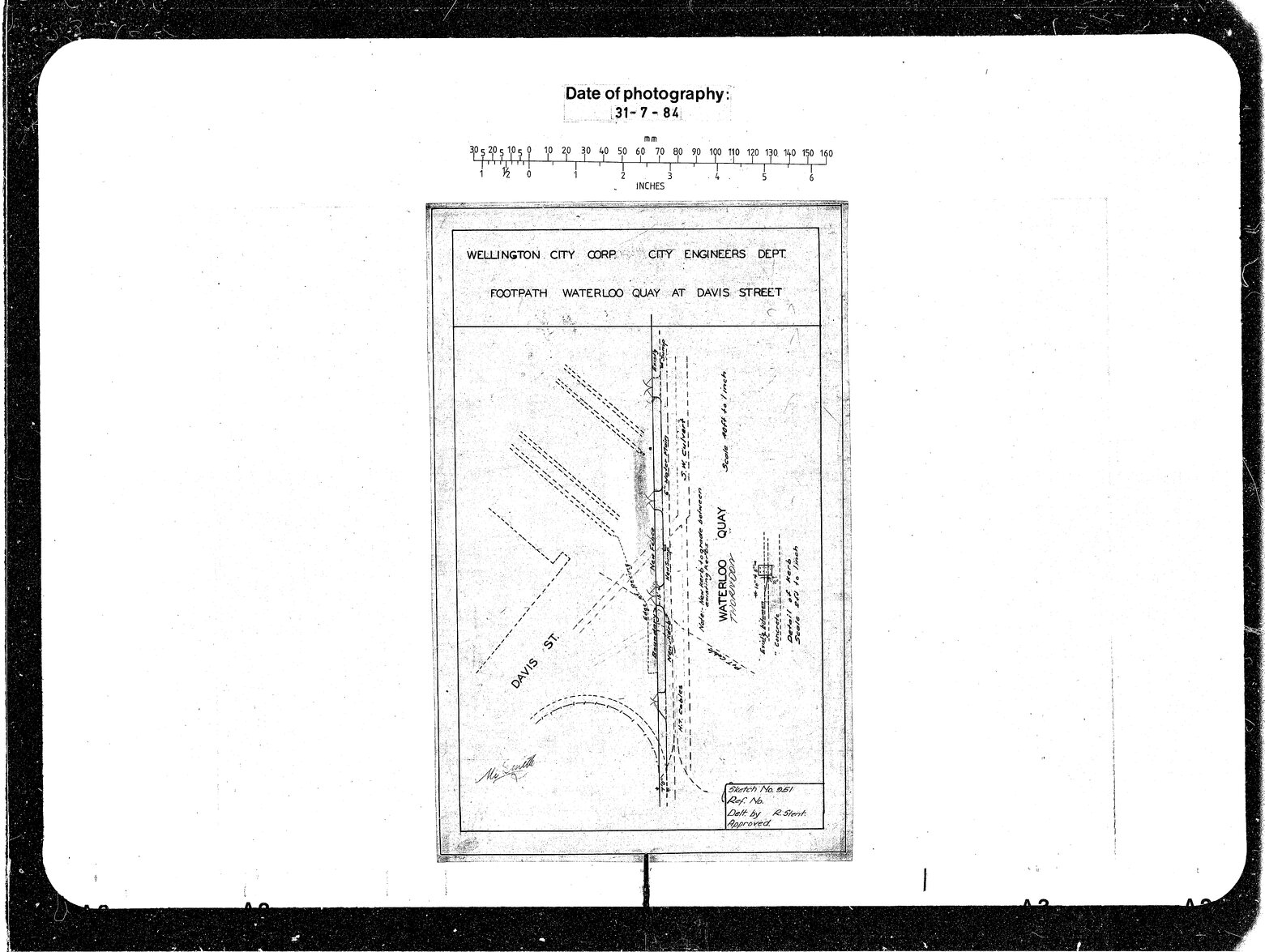 Footpath Waterloo Quay, Davis Street