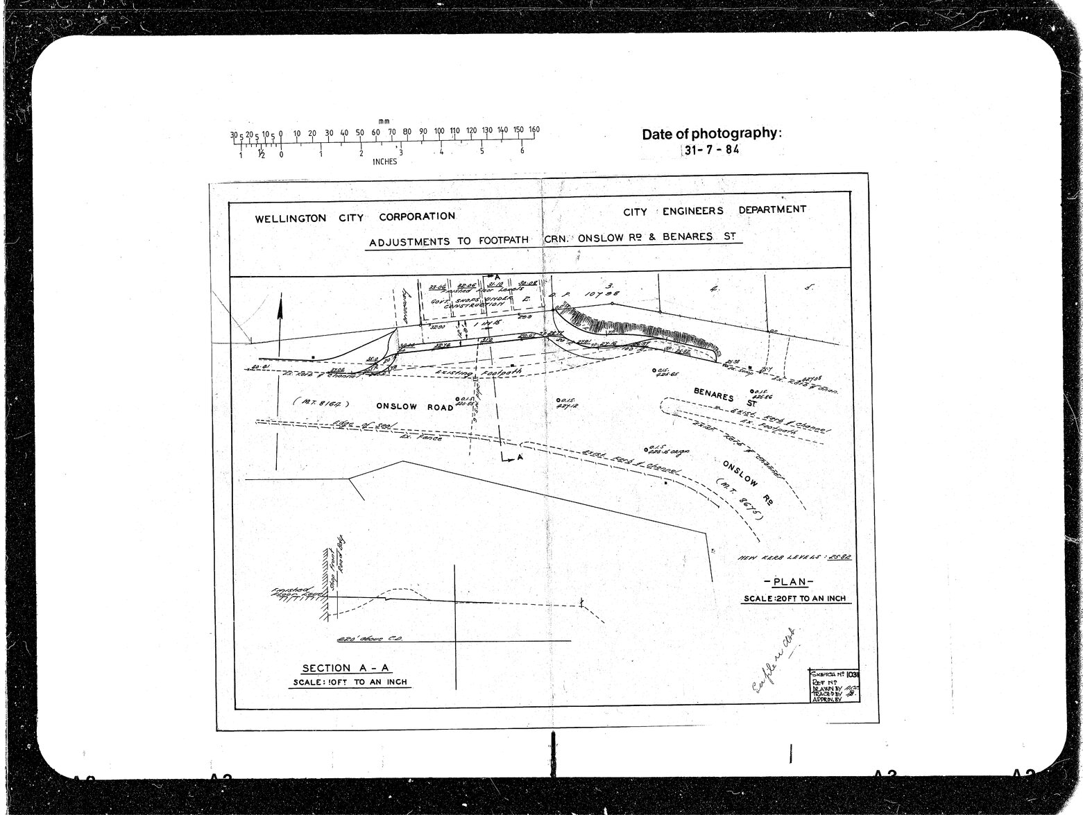 Adjustments to Footpath Corner, Onslow Road &amp; Benares Street