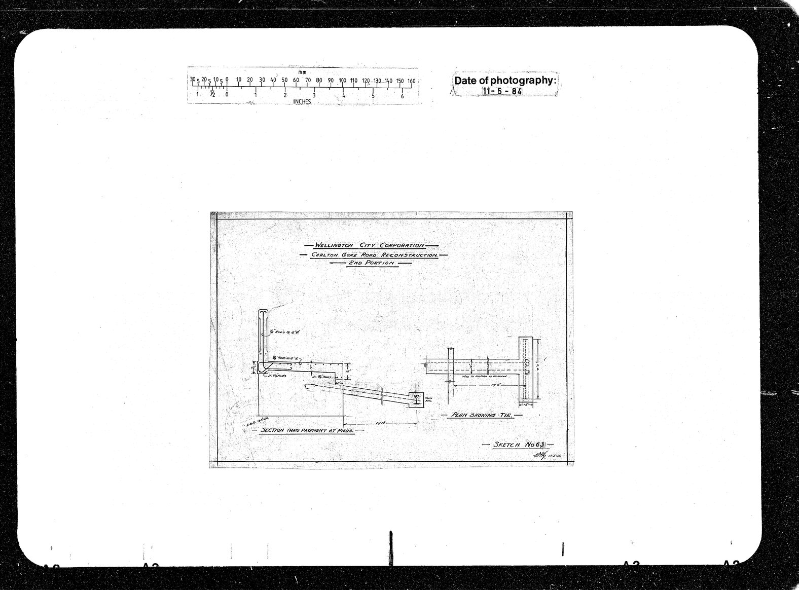 Carlton Gore Road, Reconstruction, 2nd Portion, Ties for Path