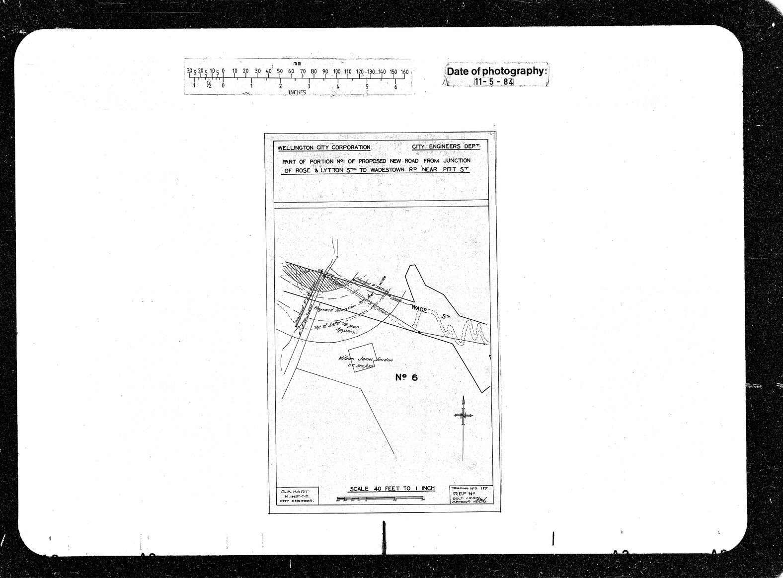 Wade Street Extension, Taking Land, W J Gordon