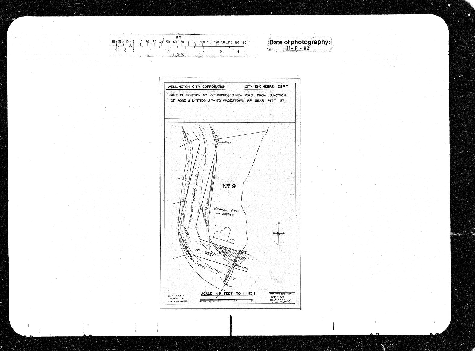 Wade Street Extension, Taking Land, W E Sutton