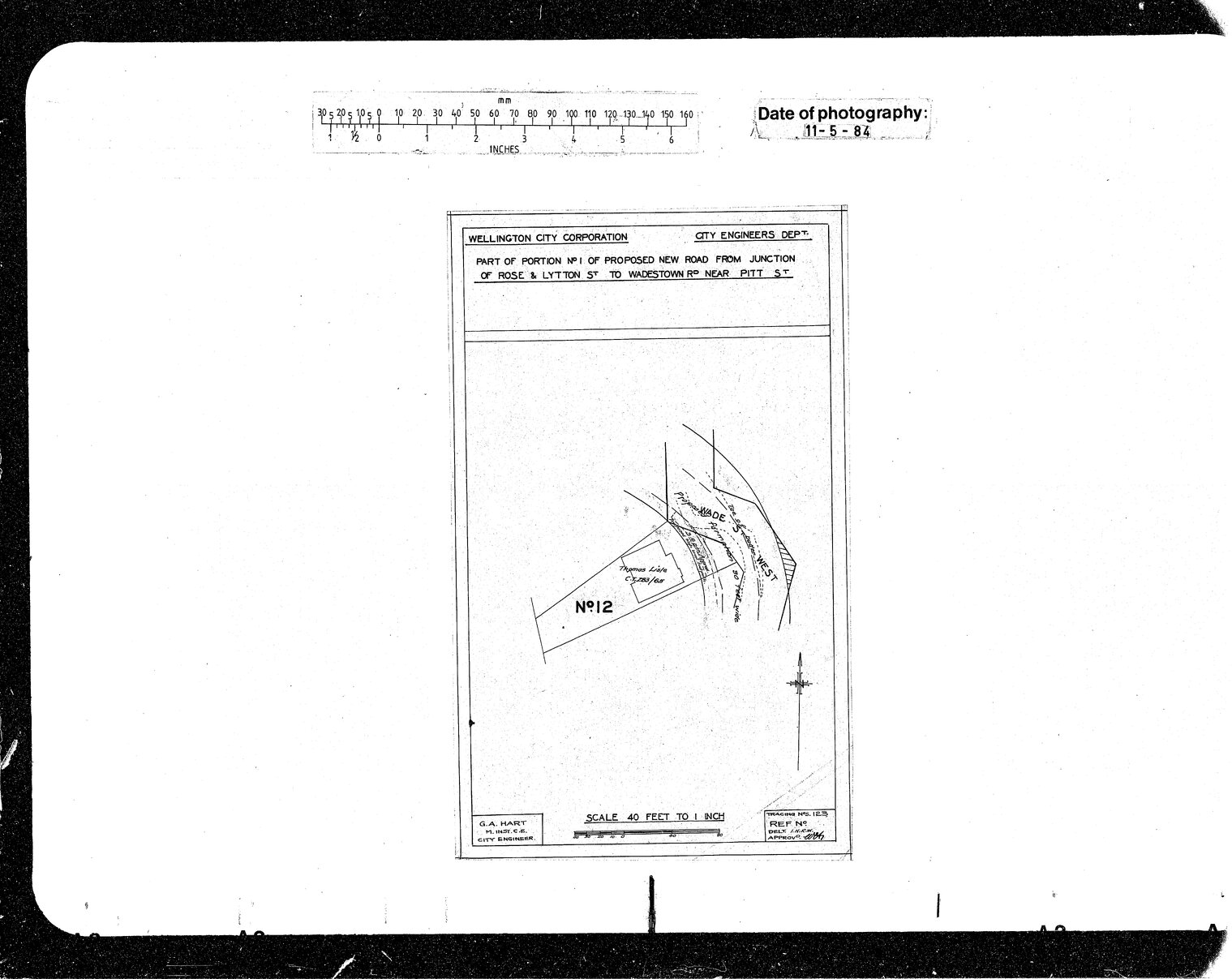 Wade Street Extension, Taking Land, T Lisle