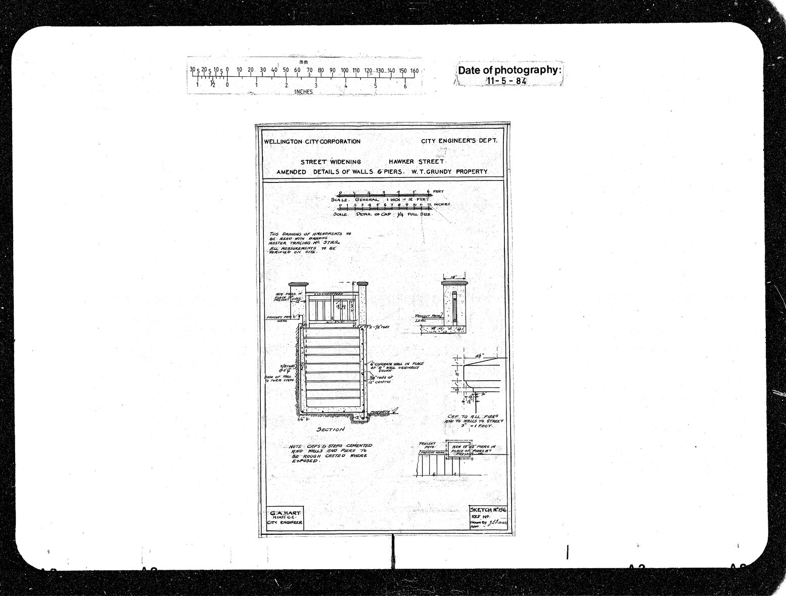 Hawker Street Widening, Amended Plan Grundy's Property