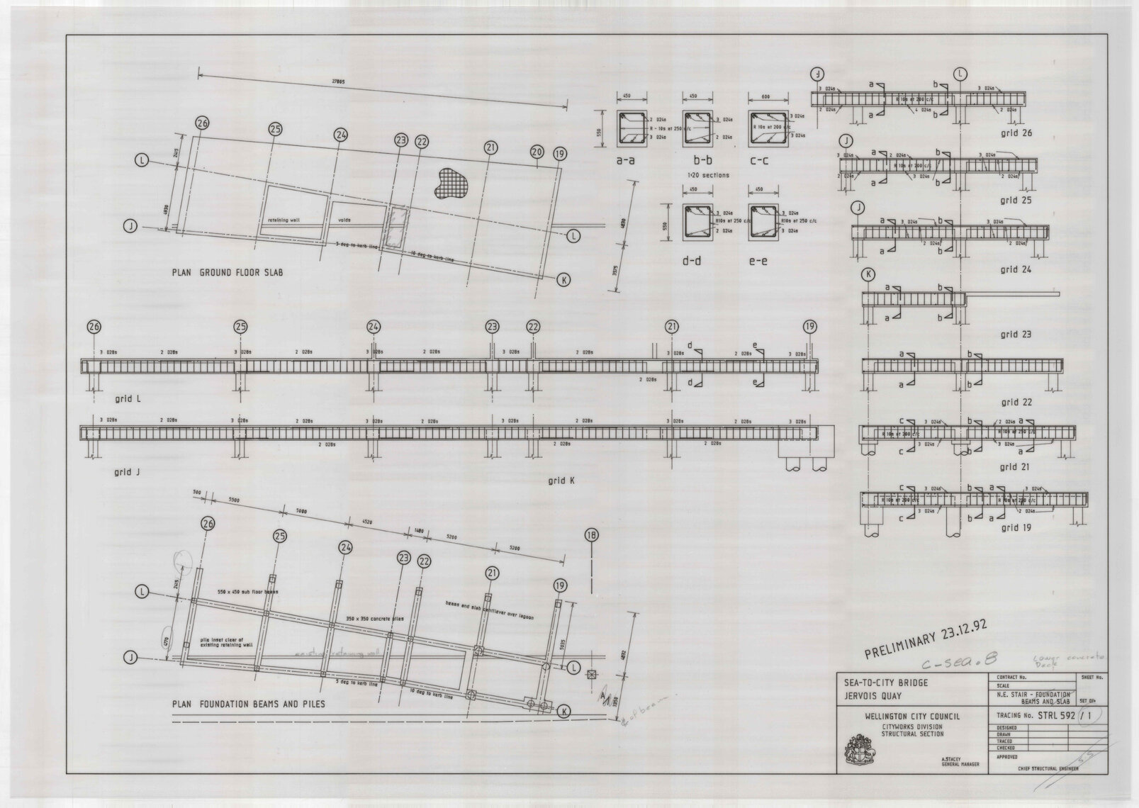 Sea-to-City Bridge [City to Sea Bridge] Jervois Quay