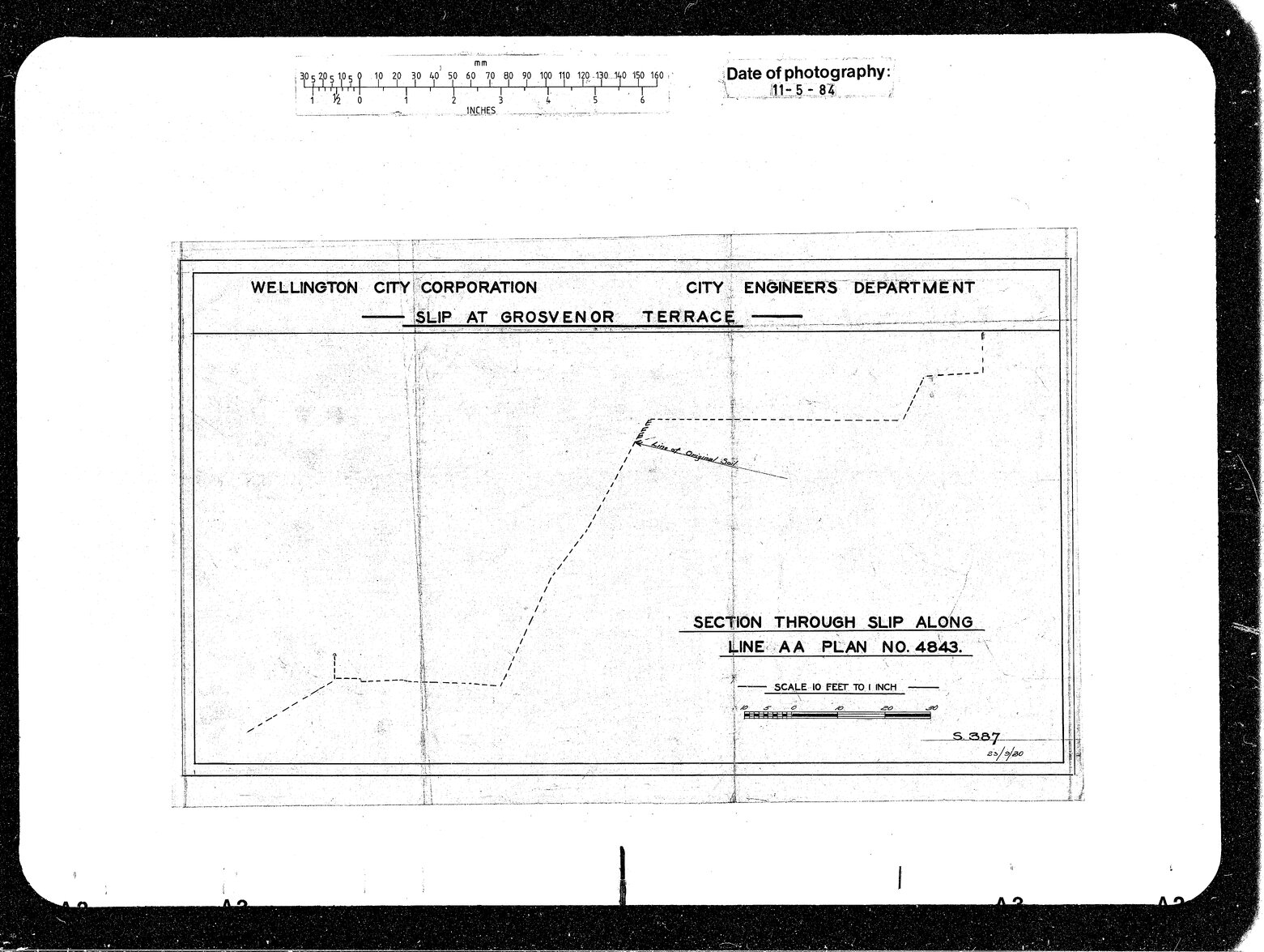 Grosvenor Terrace Slip, Cross Section