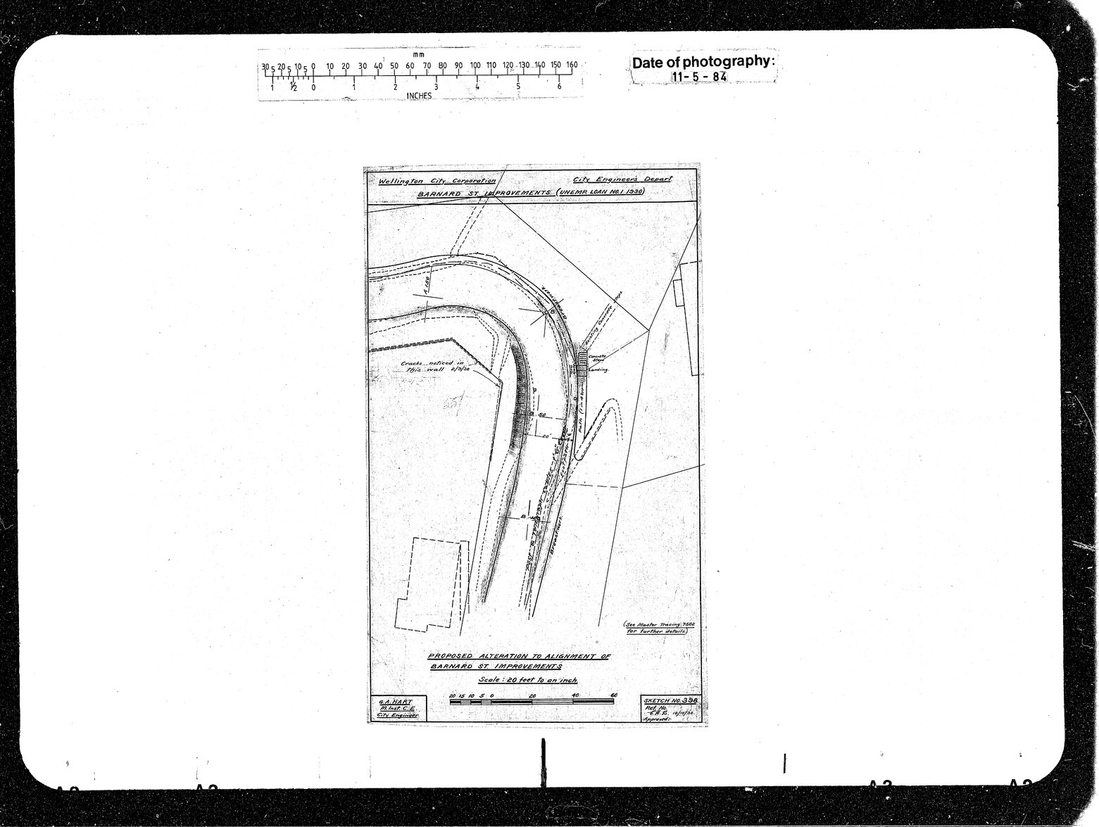 Barnard Street Improvements, Alteration to Alignment