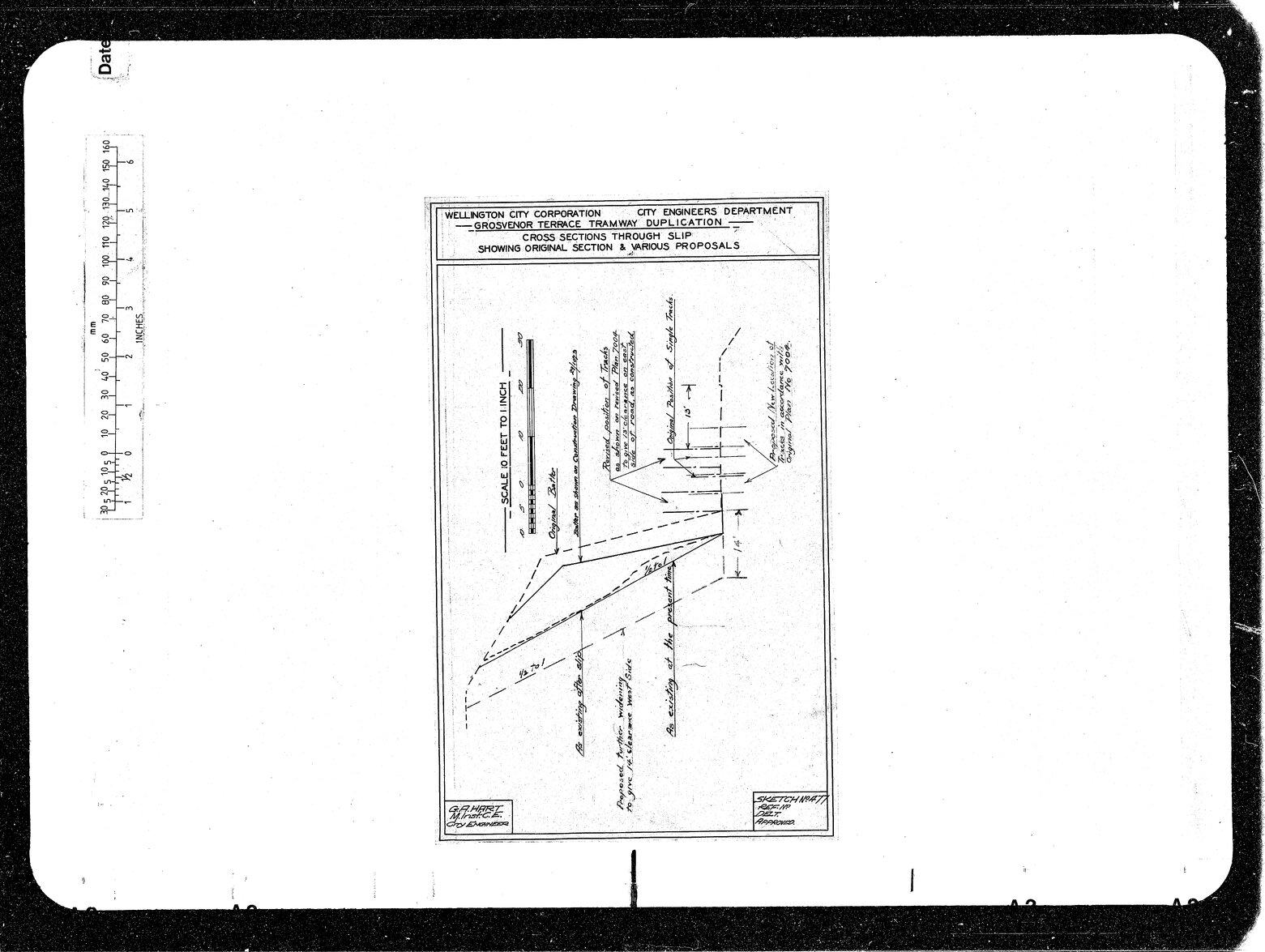 Grosvenor Terrace Tram Duplication, Cross Section Slips