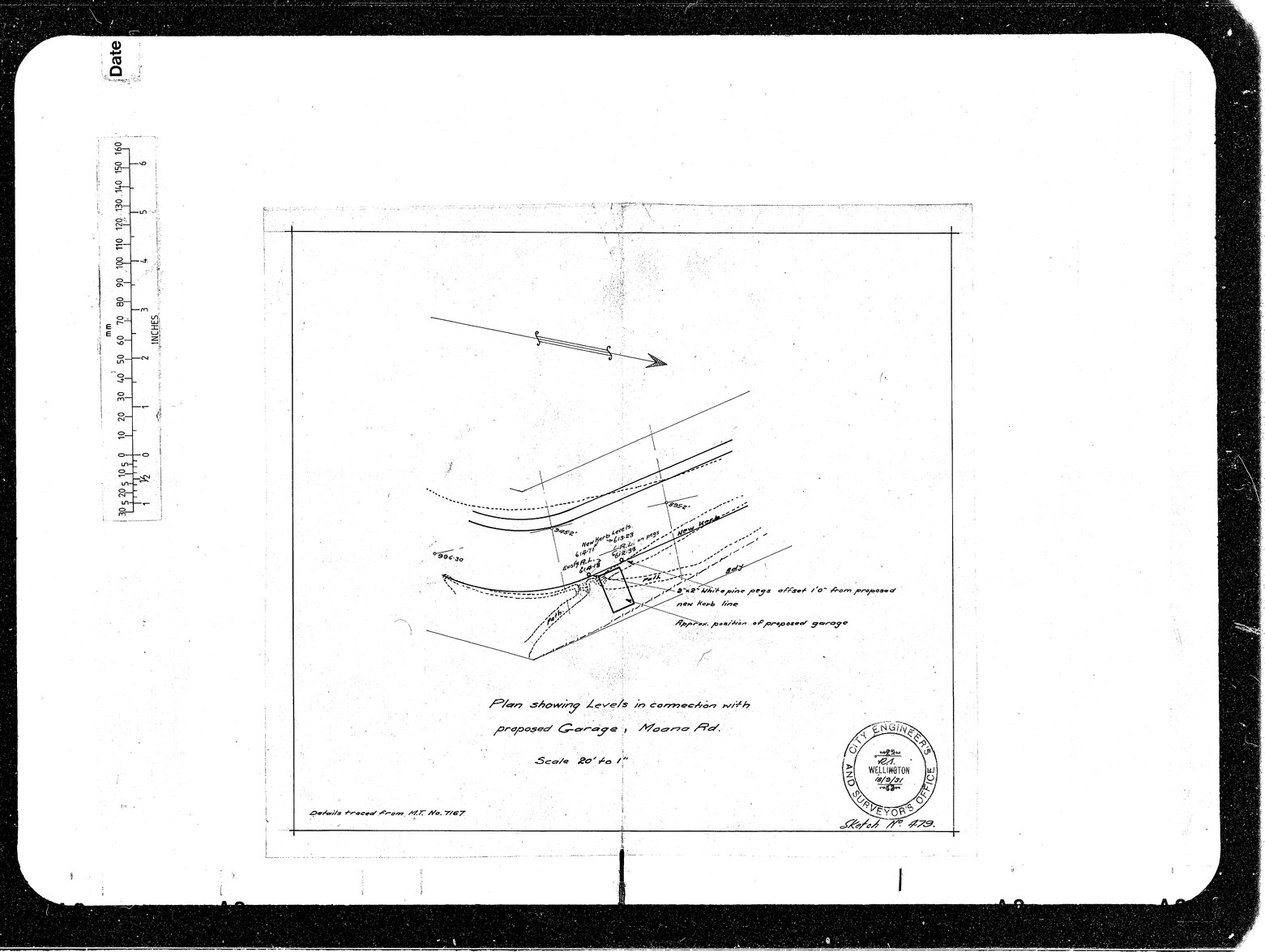 Moana Road Improvements, Levels for Garage