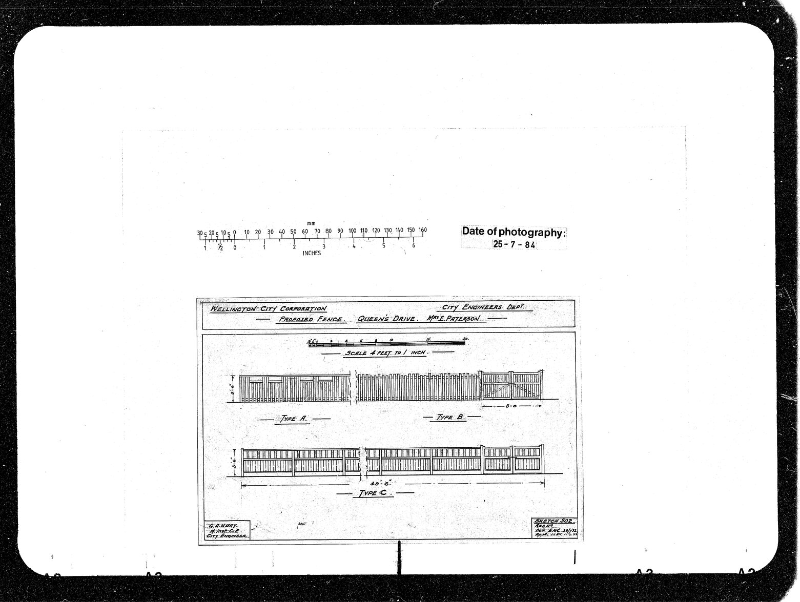 Queens Drive Proposed Fence, Mrs Paterson