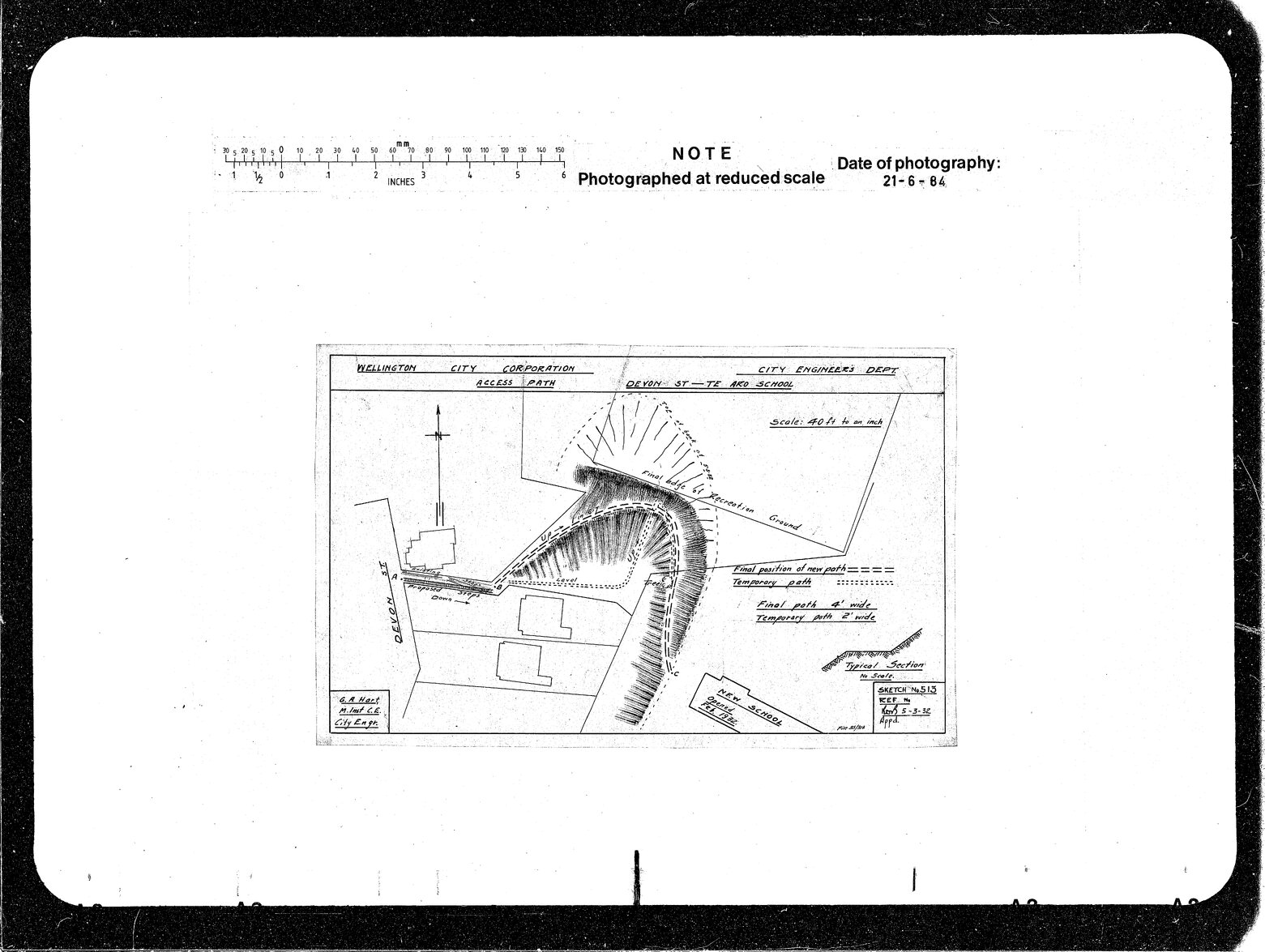 Devon Street, Te Aro School, Access Path