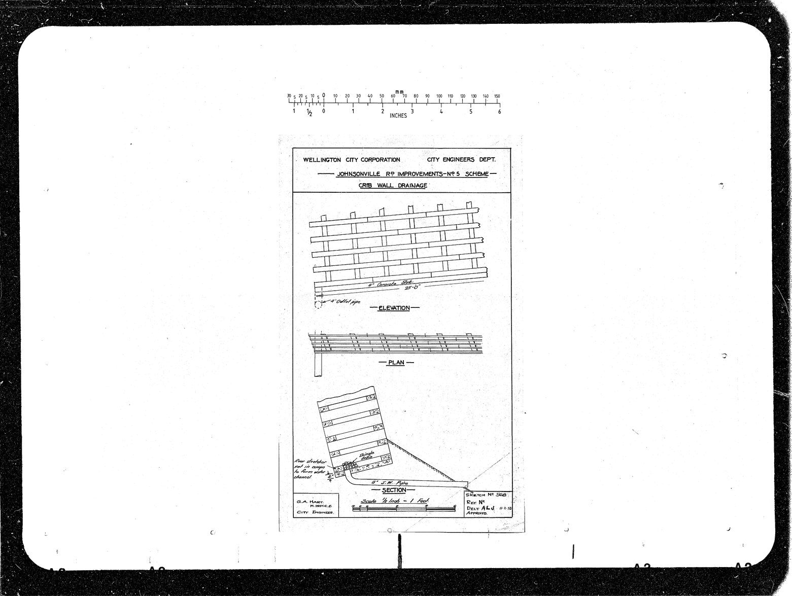 Johnsonville Road Crib Wall, Storm Water Pipe