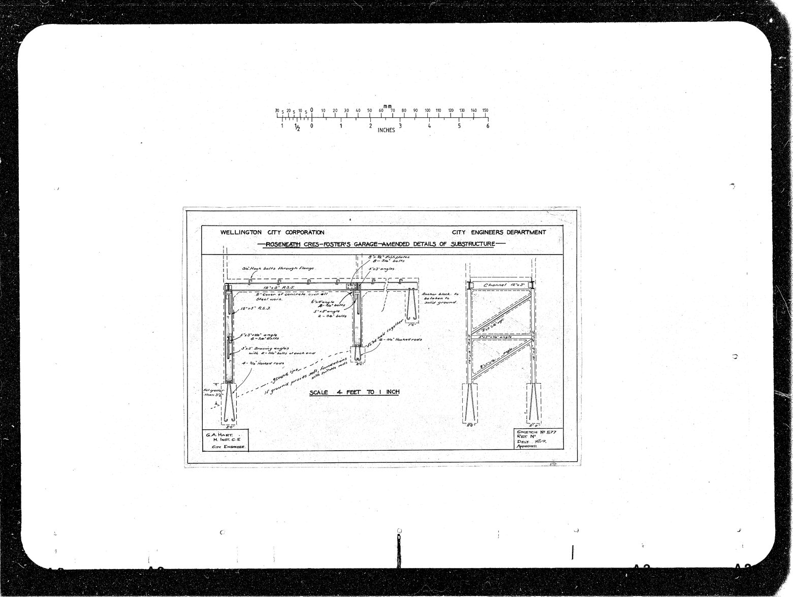 Roseneath Crescent, Foster's Garage Amended Structure