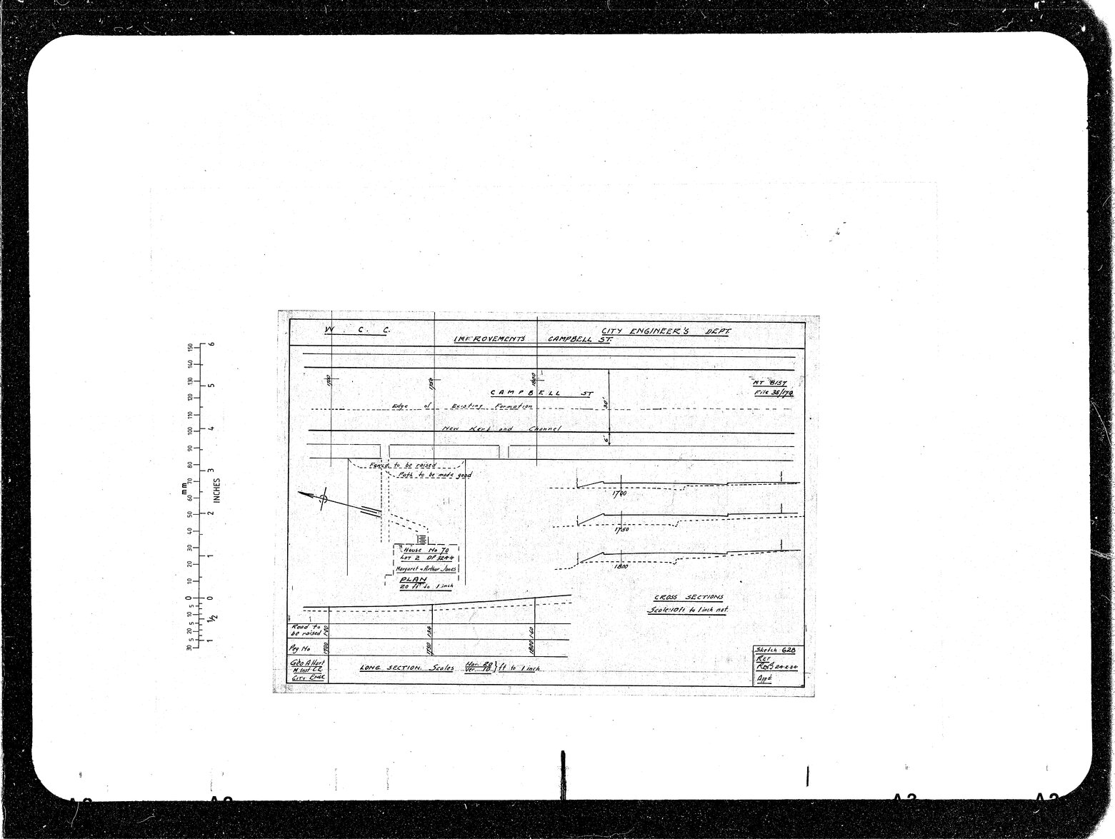 Campbell Street Improvements, Road Levels, A Jones