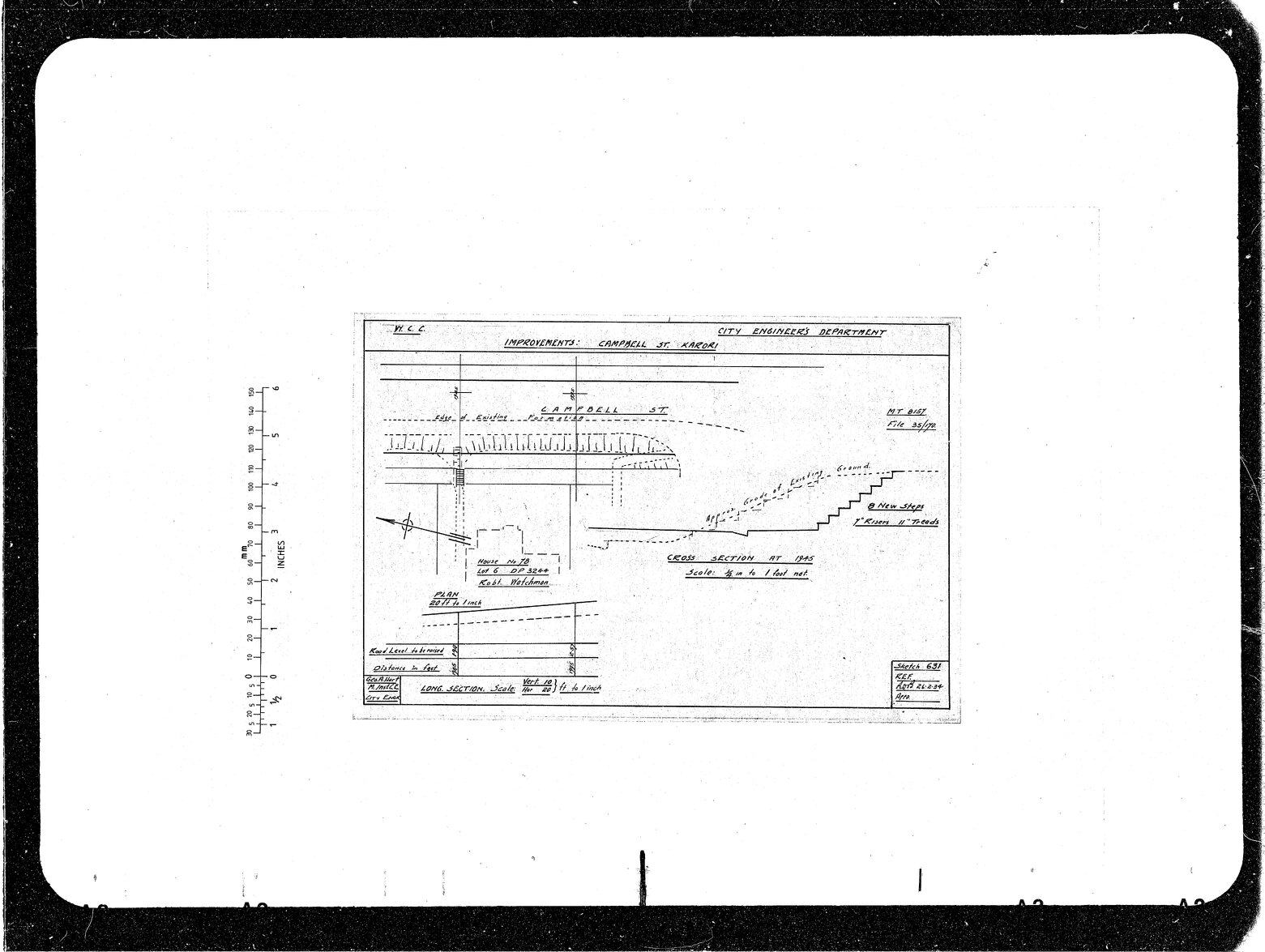 Campbell Street Improvements, Road Levels, R Watchman