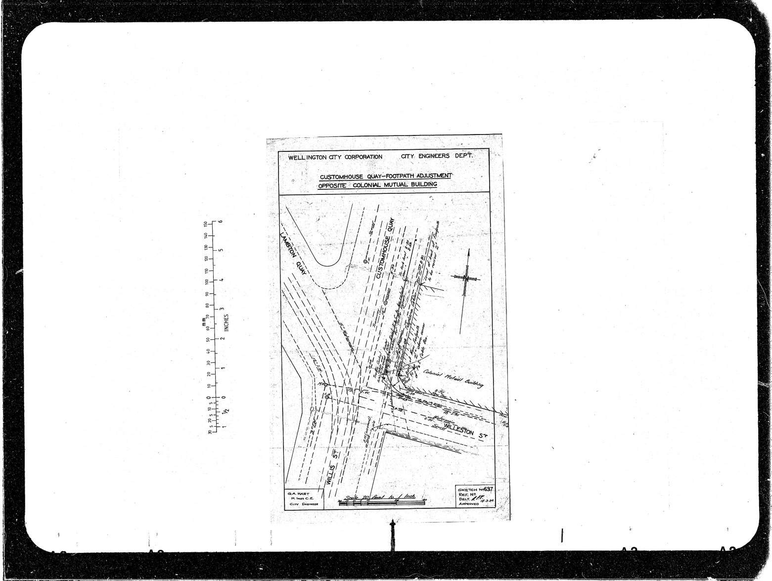 Customhouse Quay, Footpath Adjustment, opposite Colonial Mutual Building