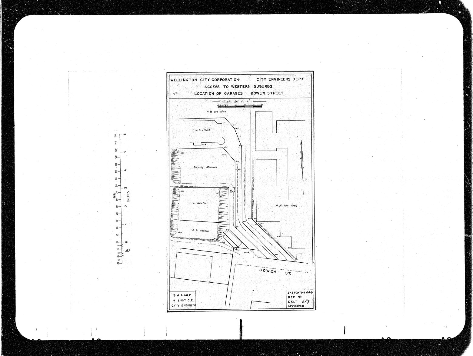 Bowen Street, West Access, Location Garages
