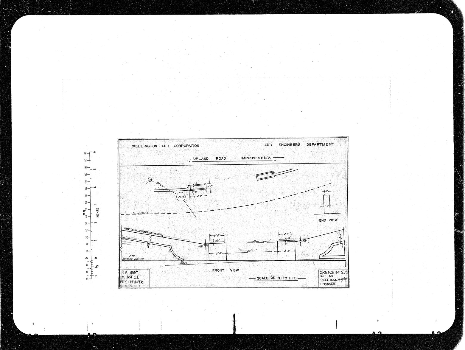 Upland Road Wall, Amended Entrance