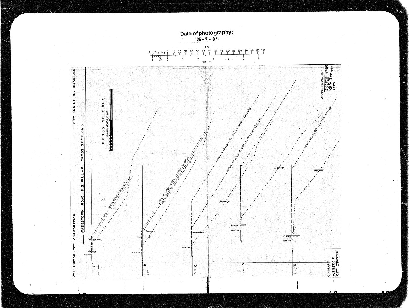 Wadestown Road, H S Pillar Cross Sections