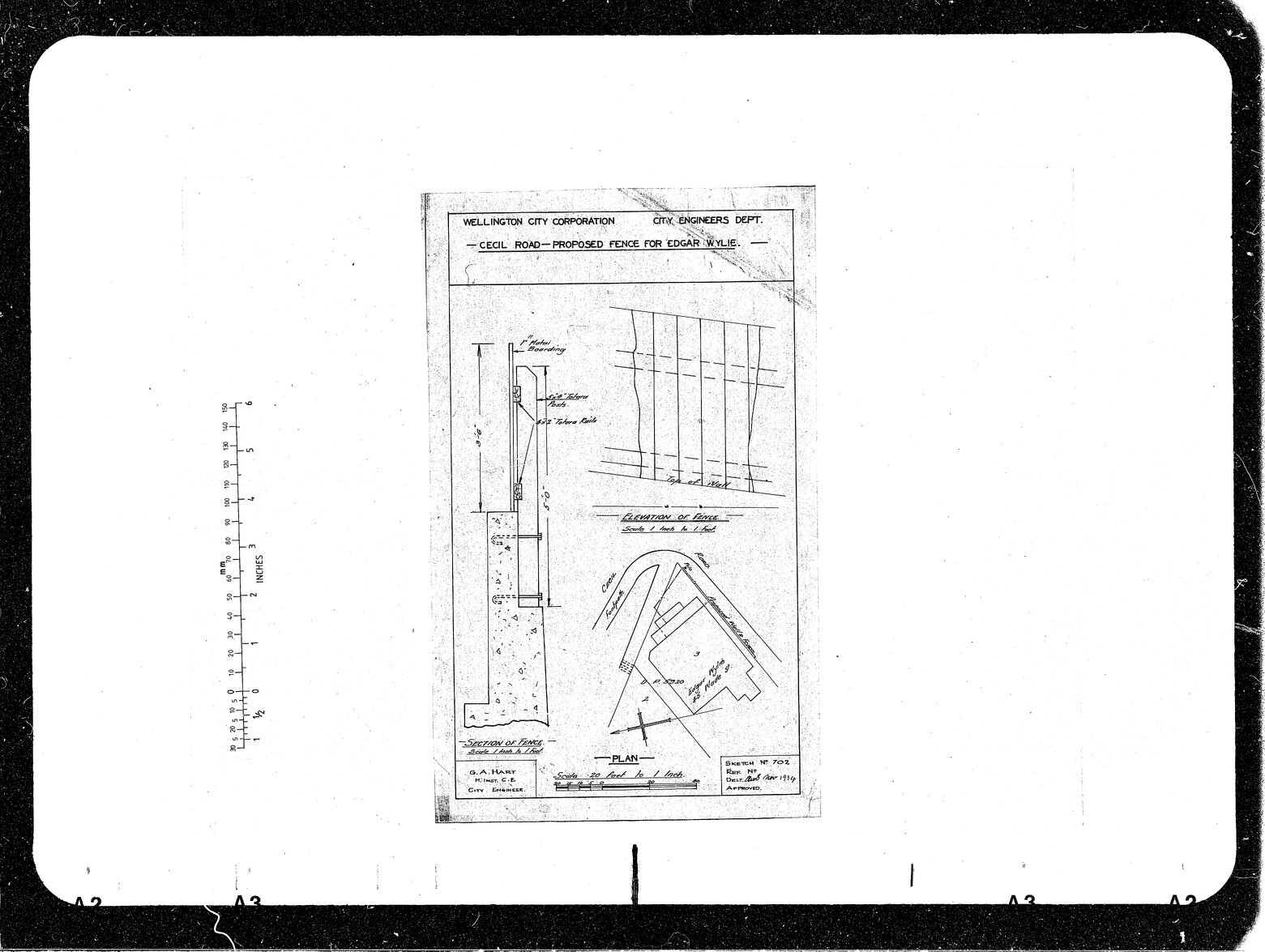 Cecil Road, E Wylie, Details of Fence