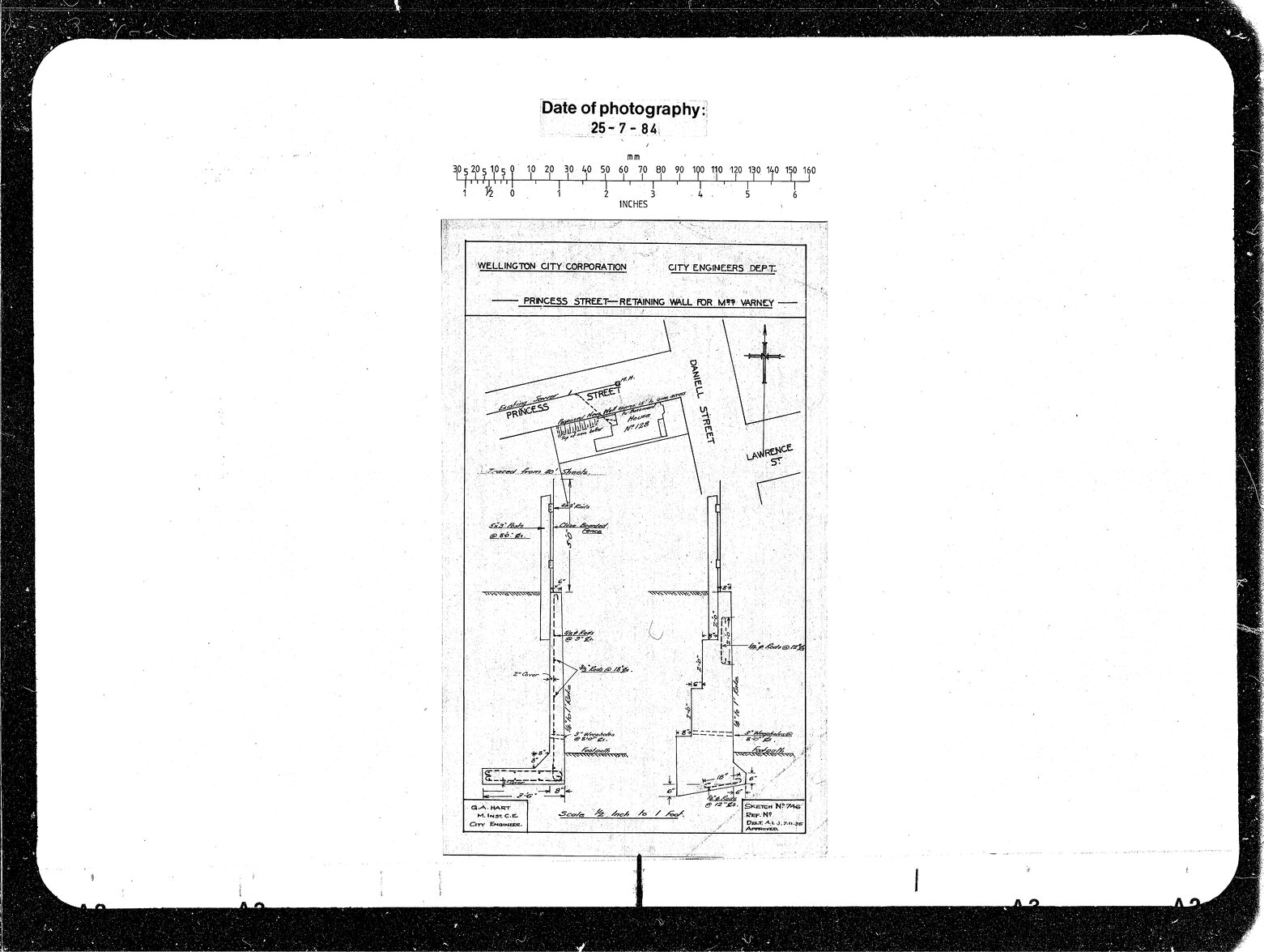 Princess Street Retaining Wall, Mrs Varney
