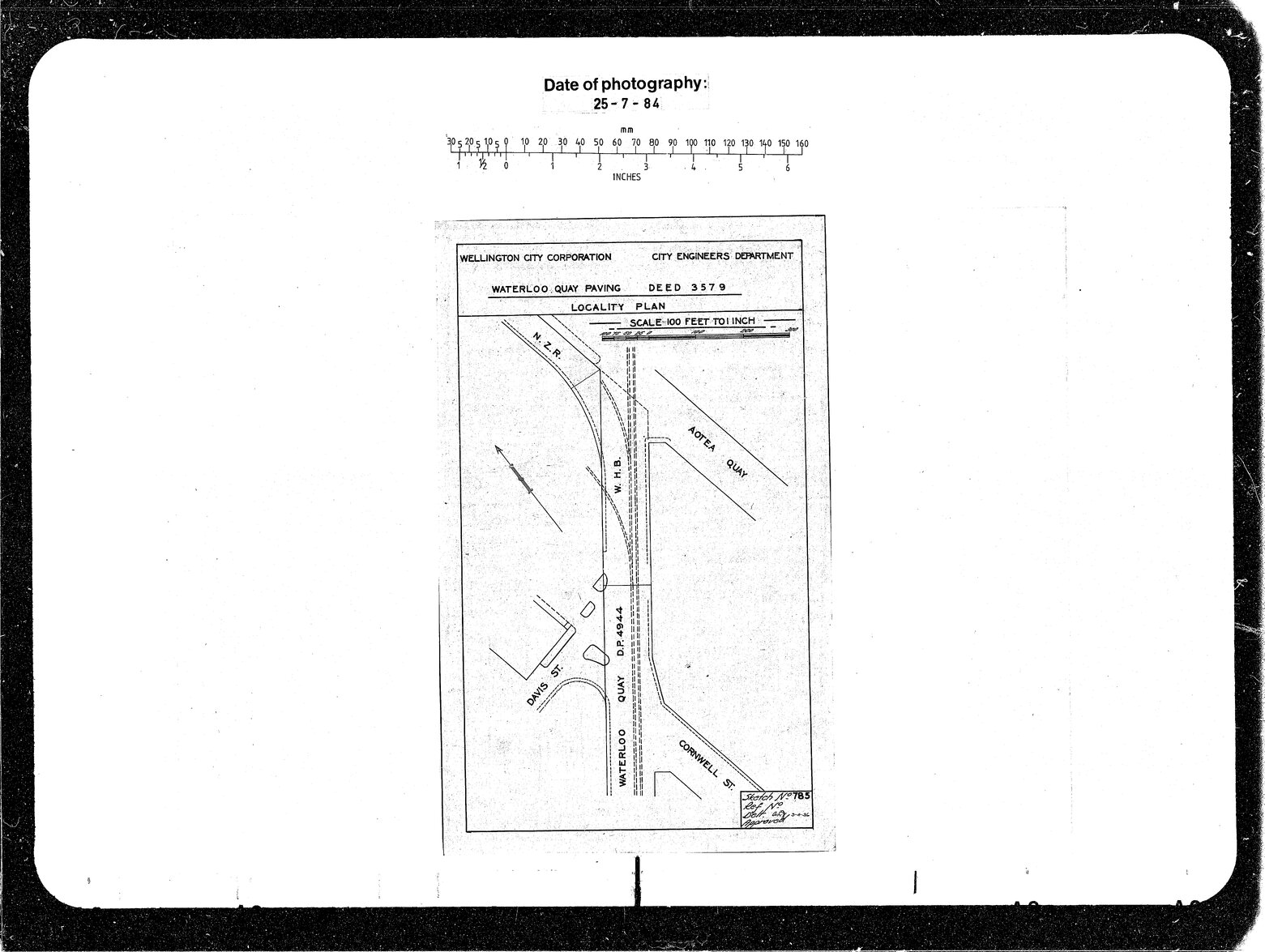 Traffic Ramp, Waterloo Quay (Deed 3579)