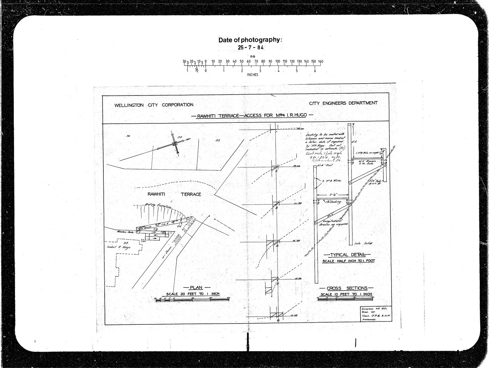 Rawhiti Terrace, Access for Mrs I R Hugo