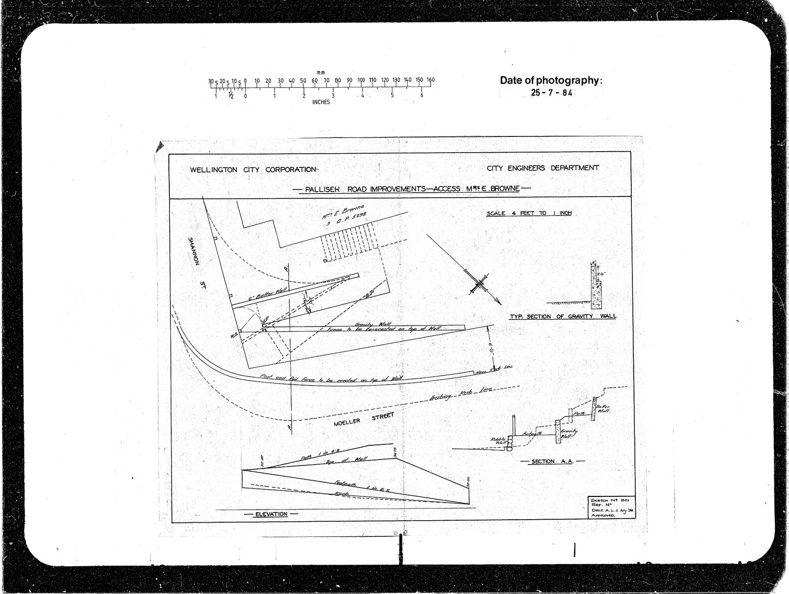 Palliser Road Improvements, Mrs Browne