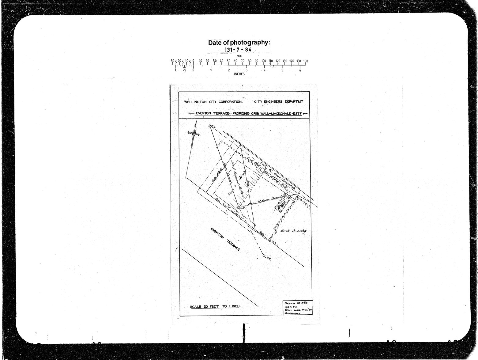 Everton Terrace, Crib Wall