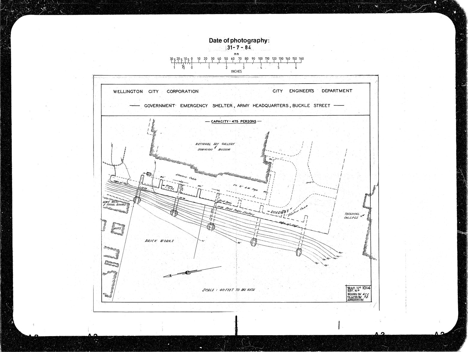Government Emergency Shelter, Army Headquarters, Buckle Street, Amended Scheme