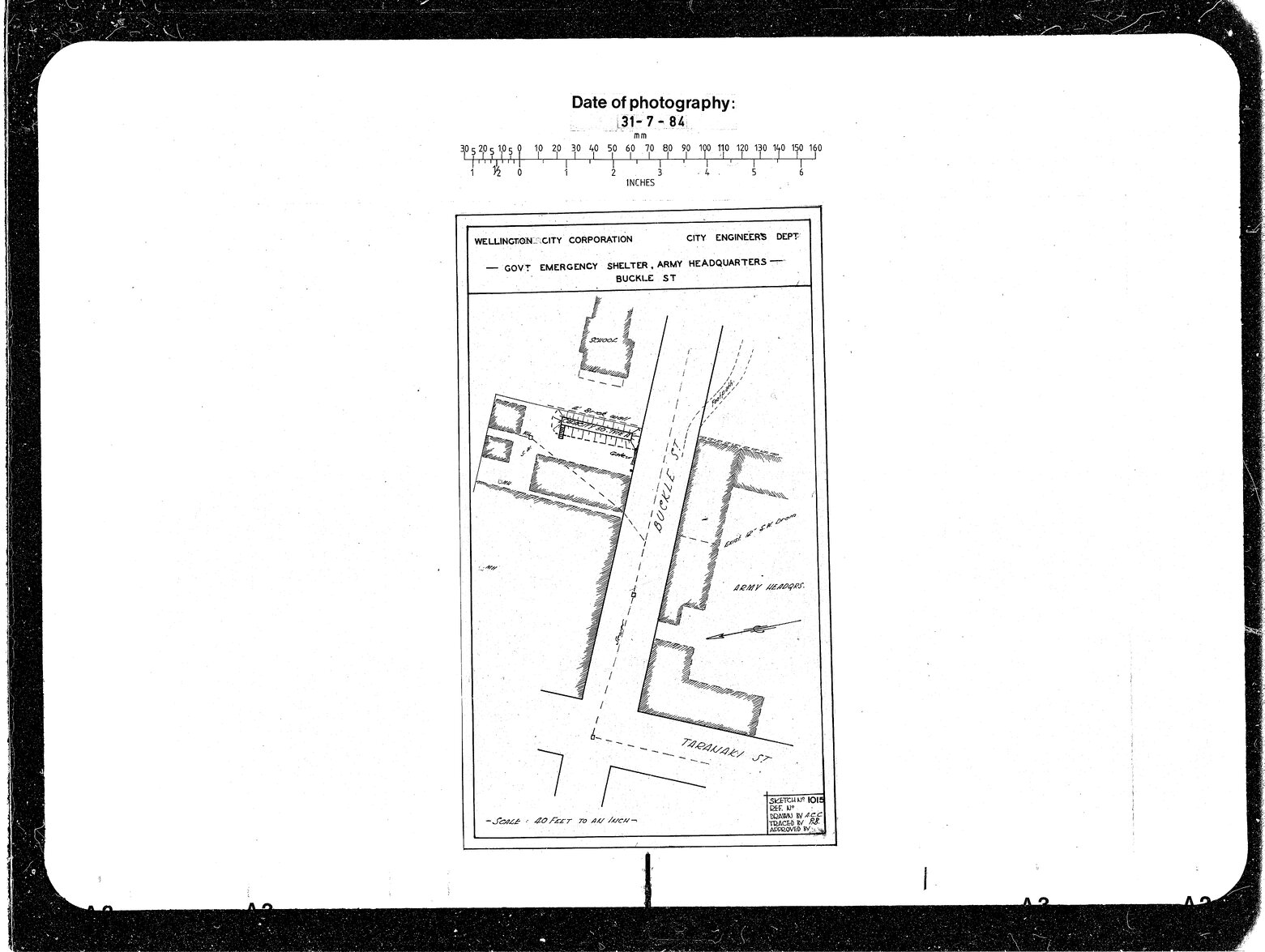 Government Emergency Shelter, Army Headquarters, Buckle Street