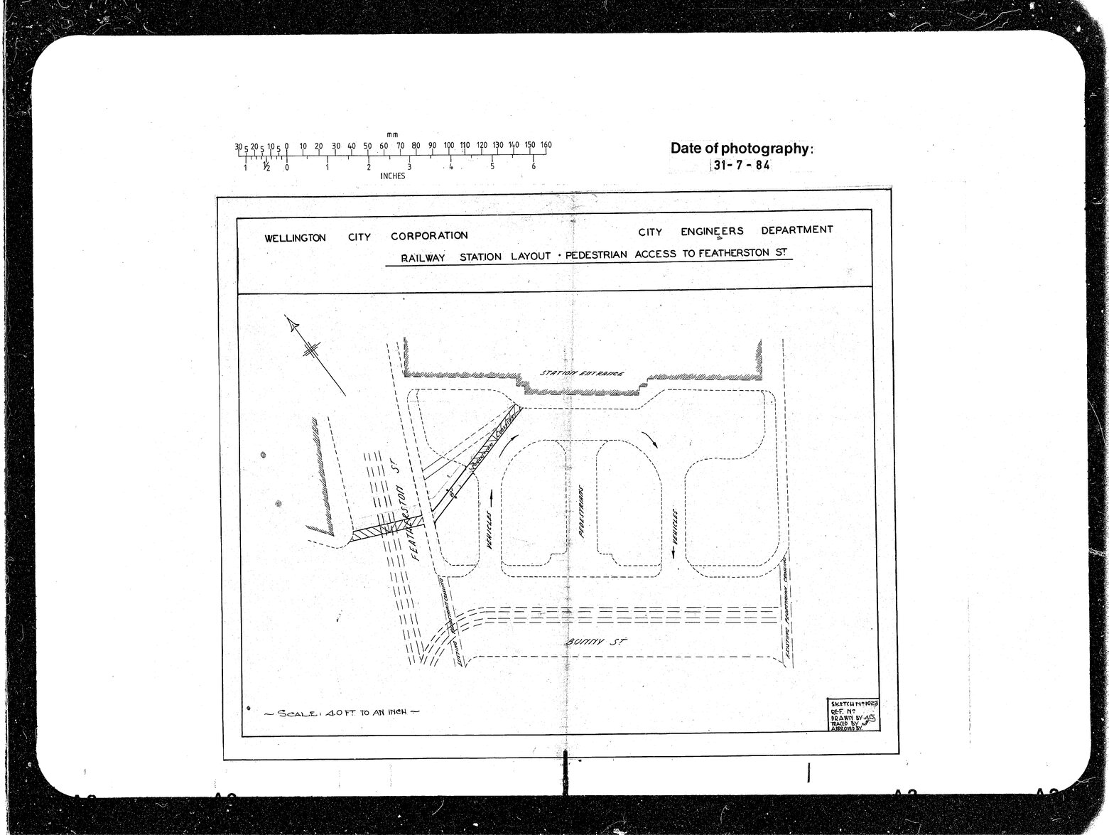 Railway Station, Pedestrian Crossing to Featherston Street