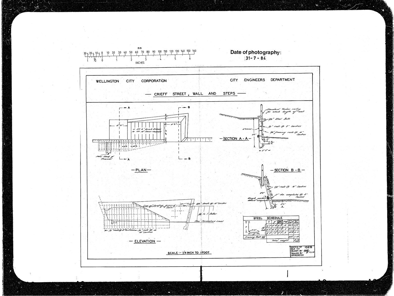 Crieff Street, Details of Wall &amp; Steps