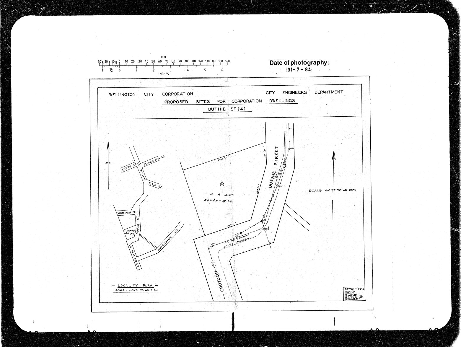 Proposed Site for Corporation Dwellings, Duthie Street