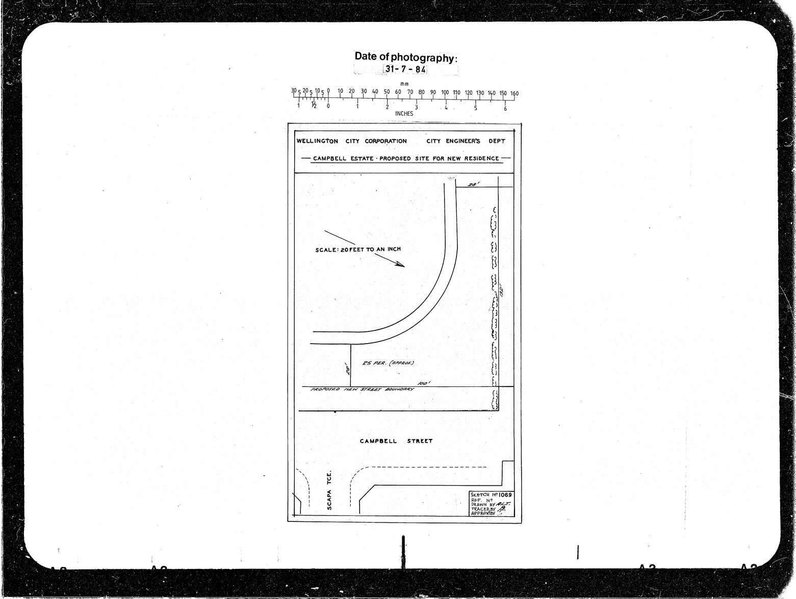 Campbell Street Reserve, Proposed Site for New Residence on Campbell Estate