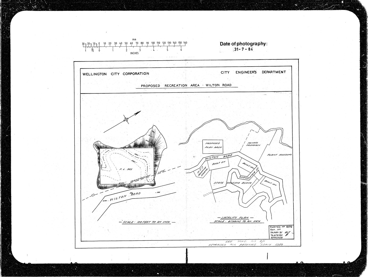 Proposed Recreation Area Wilton Road, opposite Wellington City Council Housing Scheme