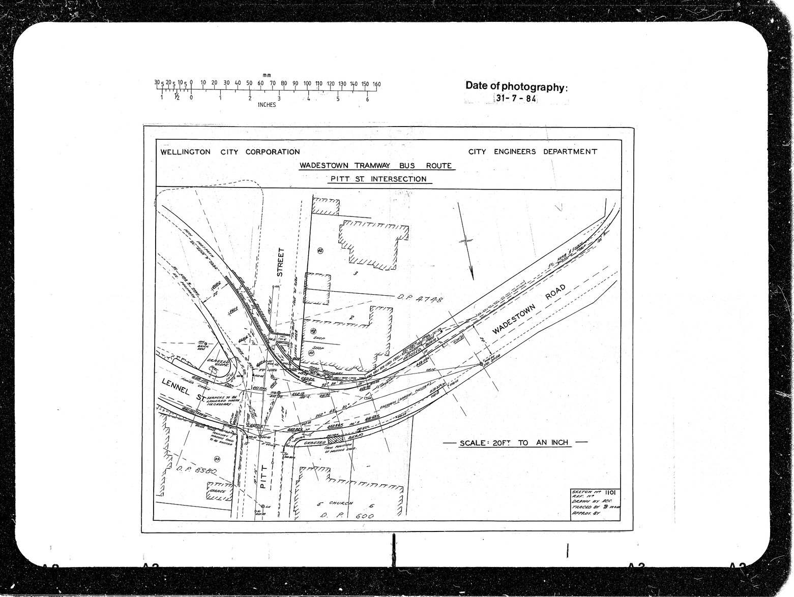 Wadestown Tramway Bus Route, Pitt Street Intersection