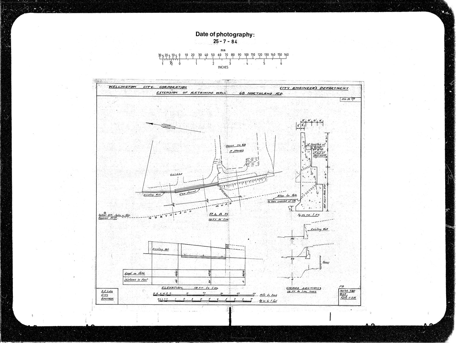 68 Northland Road, Extension Retaining Wall
