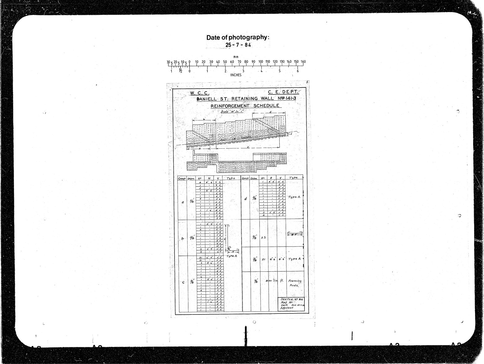 141-143 Daniell Street, Scheduled Reinforcement